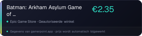 Batman: Arkham Asylum Game of the Year Edition