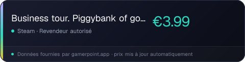 Business tour. Piggybank of gold