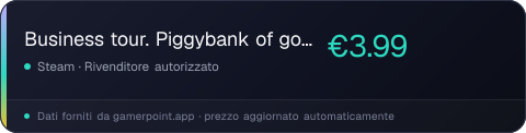 Business tour. Piggybank of gold
