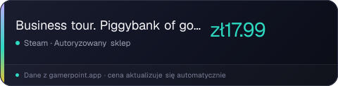 Business tour. Piggybank of gold