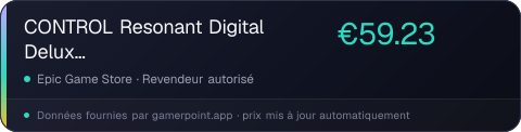 CONTROL Resonant Digital Deluxe Edition