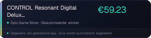 CONTROL Resonant Digital Deluxe Edition