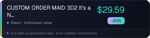 CUSTOM ORDER MAID 3D2 It's a Night Magic +GP02