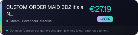 CUSTOM ORDER MAID 3D2 It's a Night Magic