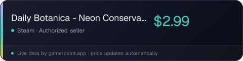 Daily Botanica - Neon Conservatory