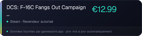 DCS: F-16C Fangs Out Campaign by Fight's On Simulations