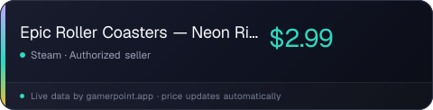 Epic Roller Coasters — Neon Rider