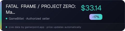 FATAL FRAME / PROJECT ZERO: Maiden of Black Water