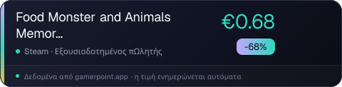 Food Monster and Animals Memory Match