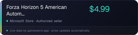 Forza Horizon 5 American Automotive Car Pack