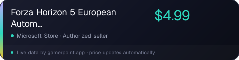 Forza Horizon 5 European Automotive Car Pack