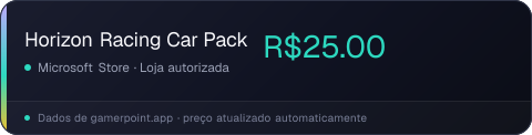 Horizon Racing Car Pack
