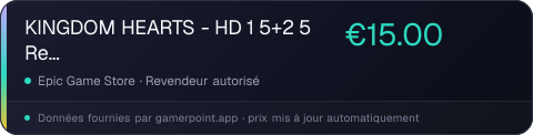 KINGDOM HEARTS - HD 1 5+2 5 ReMIX