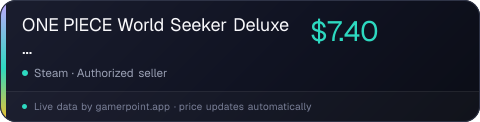 ONE PIECE World Seeker Deluxe Edition