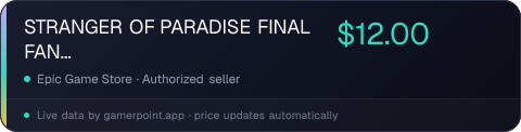 STRANGER OF PARADISE FINAL FANTASY ORIGIN