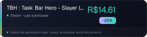 TBH : Task Bar Hero - Slayer (Class)