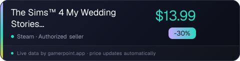 The Sims™ 4 My Wedding Stories Game Pack