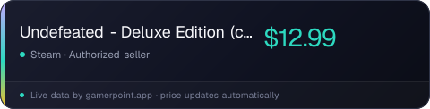 Undefeated - Deluxe Edition (contains Game+Guide+Goodies)