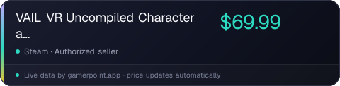 VAIL VR Uncompiled Character and Weapon Bundle