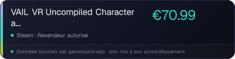 VAIL VR Uncompiled Character and Weapon Bundle