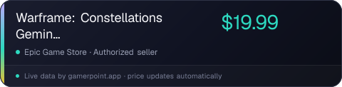 Warframe: Constellations Gemini Collection