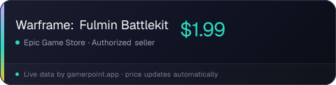 Warframe: Fulmin Battlekit