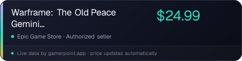 Warframe: The Old Peace Gemini Collection