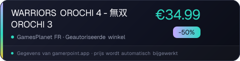 WARRIORS OROCHI 4 - 無双OROCHI 3